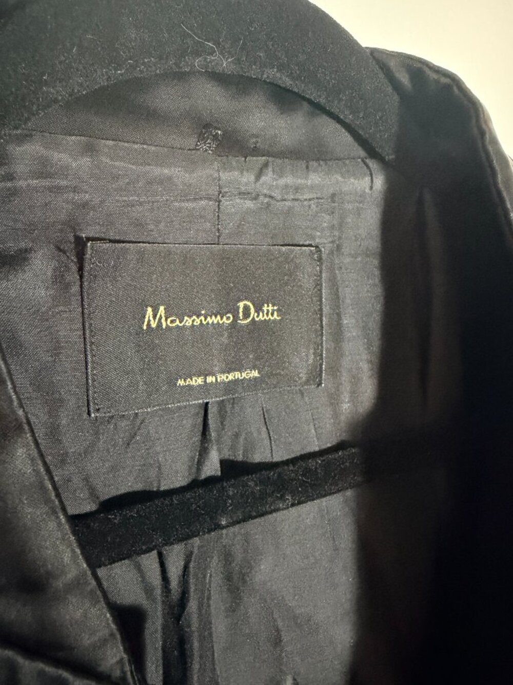 Massimo Dutti Black Satin Bomber Jacket Minimalist Oversized Jacket - Picture 5 of 6